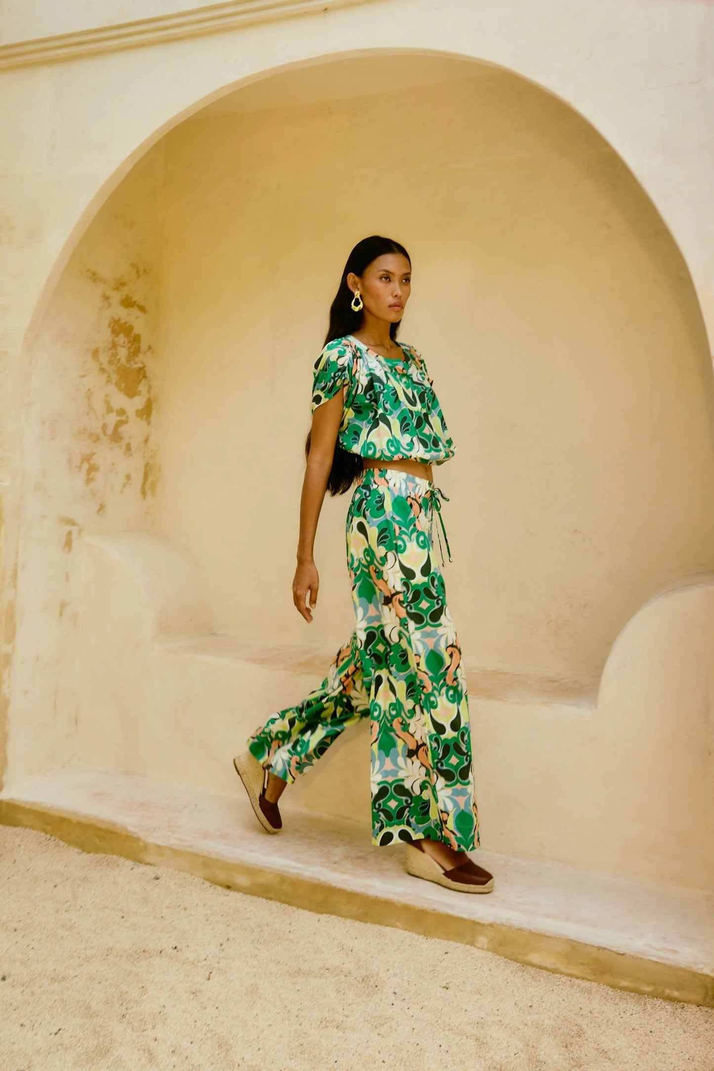 Aurora Reversible Crop Top - Paisley by IsleOfMine