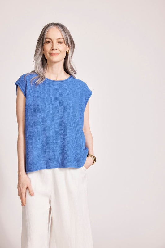 ARTEMIS SLEEVELESS KNIT TOP - AEGEAN by eb&ive