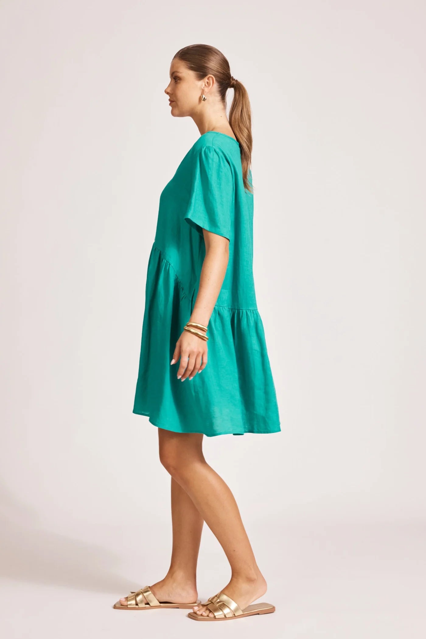 MIRAMAR MIDI DRESS - LAGOON by eb&ive