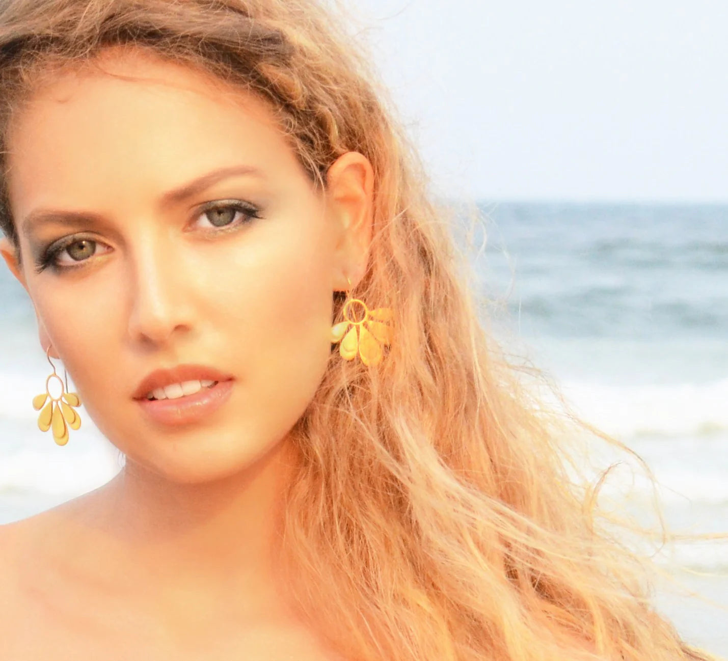 Euro Gold Earrings by Melanie Woods