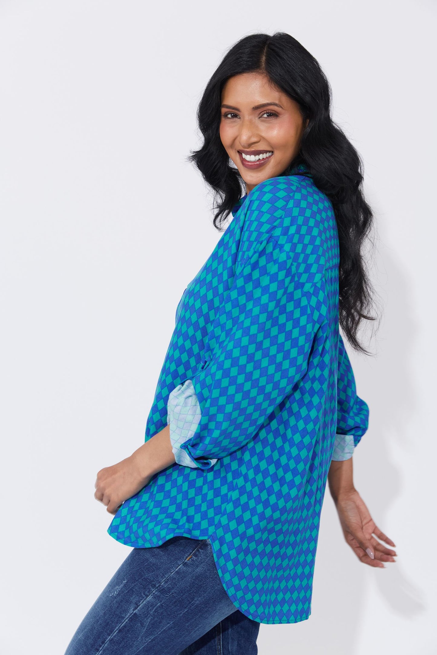 Casablanca Shirt - Blue/Oasis by Haven