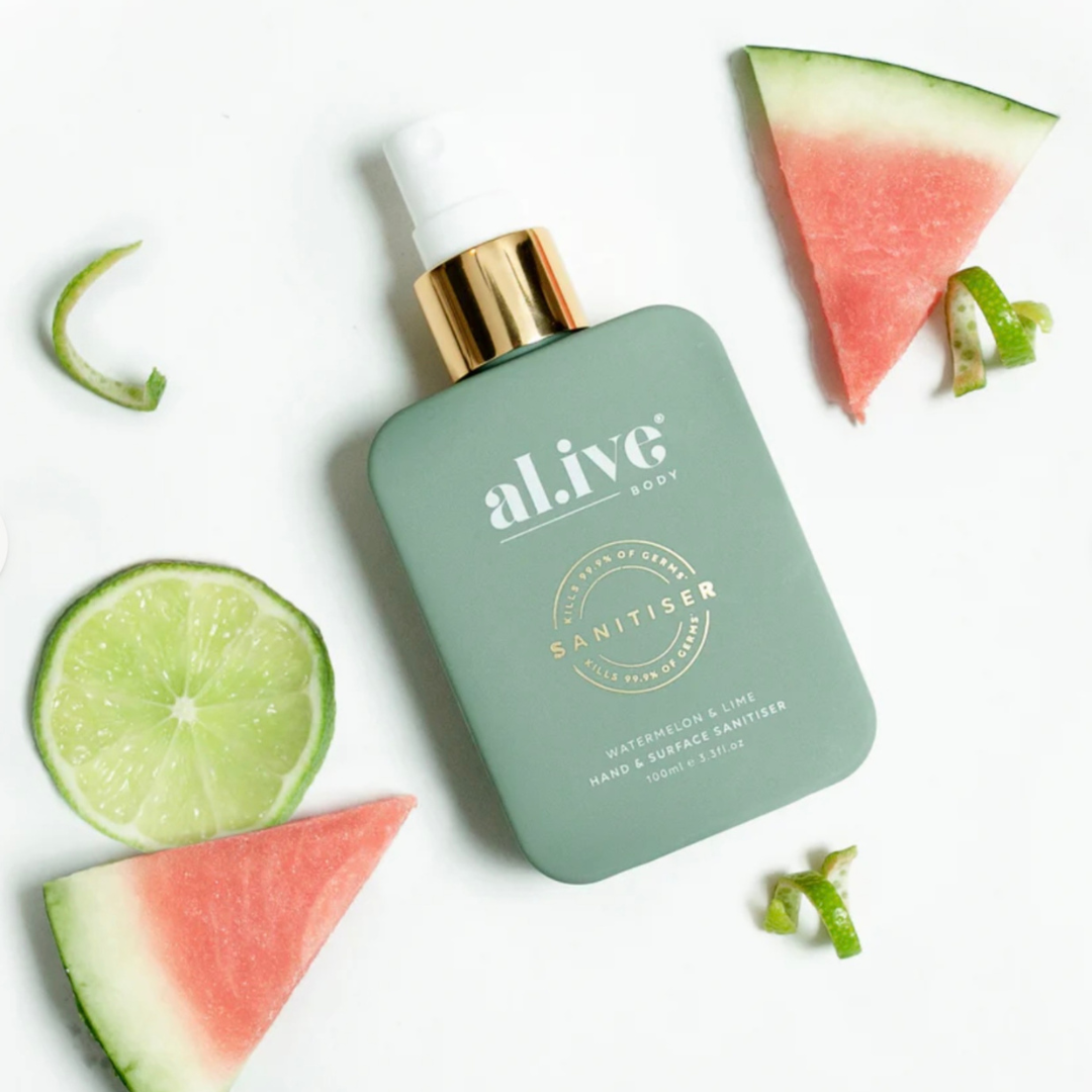 Alive Body Hand & Surface Sanitiser Spray - Watermelon & Lime