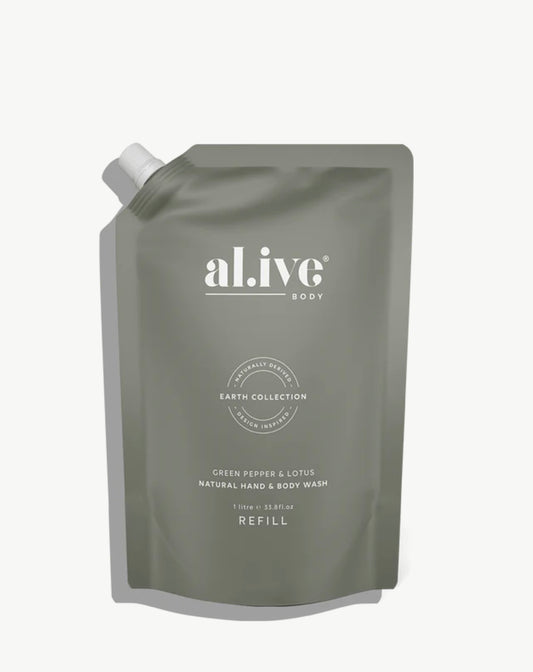 Alive Body Refill Wash - Green Pepper & Lotus