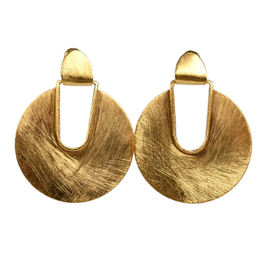 Euro Gold stud Earrings by Melanie Woods