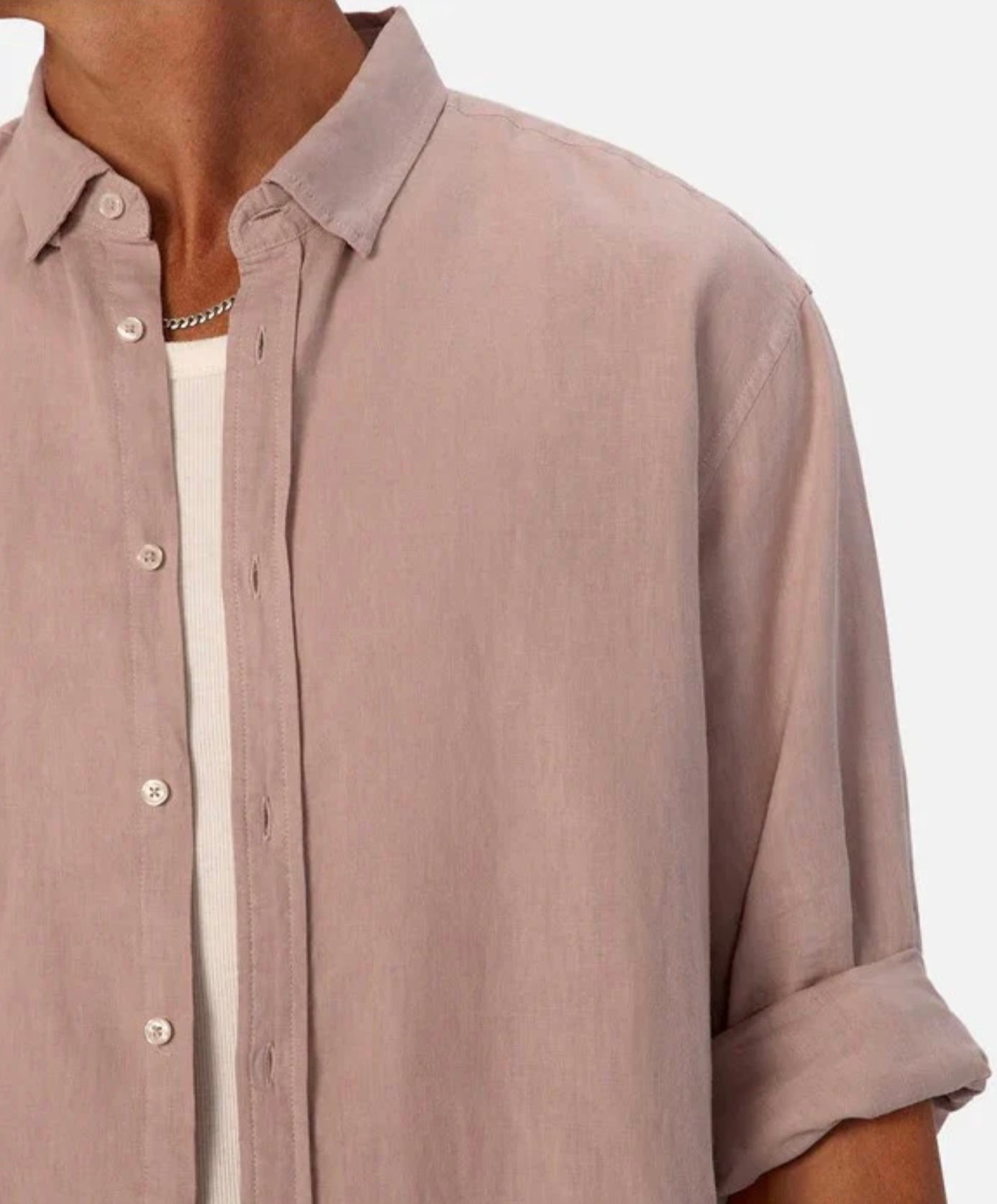 The Tennyson Linen Blend L/S Shirt Blush by Industrie Clothing