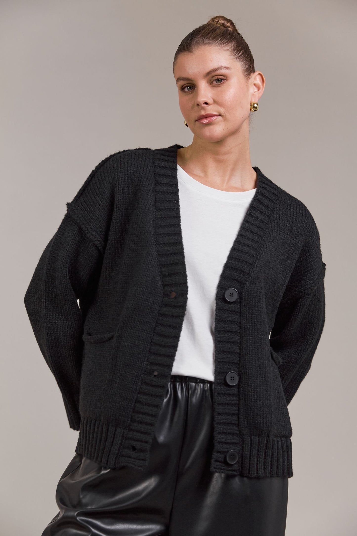 Katana Cardigan - Ecru by eb&ive