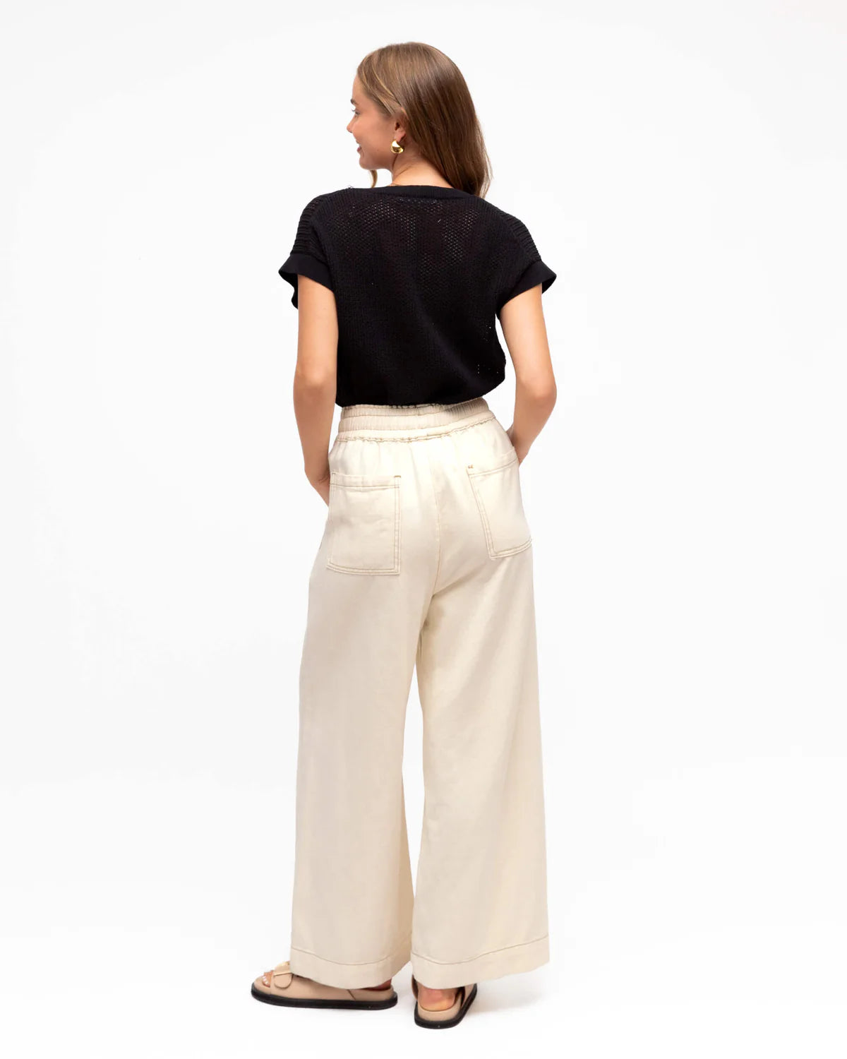 Mid Wash Wide Leg Jeans by Love The Label - 2 Colours