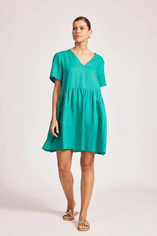 MIRAMAR MIDI DRESS - LAGOON by eb&ive