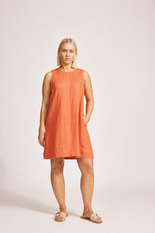 MIRAMAR TANK DRESS - CORAL by eb&ive