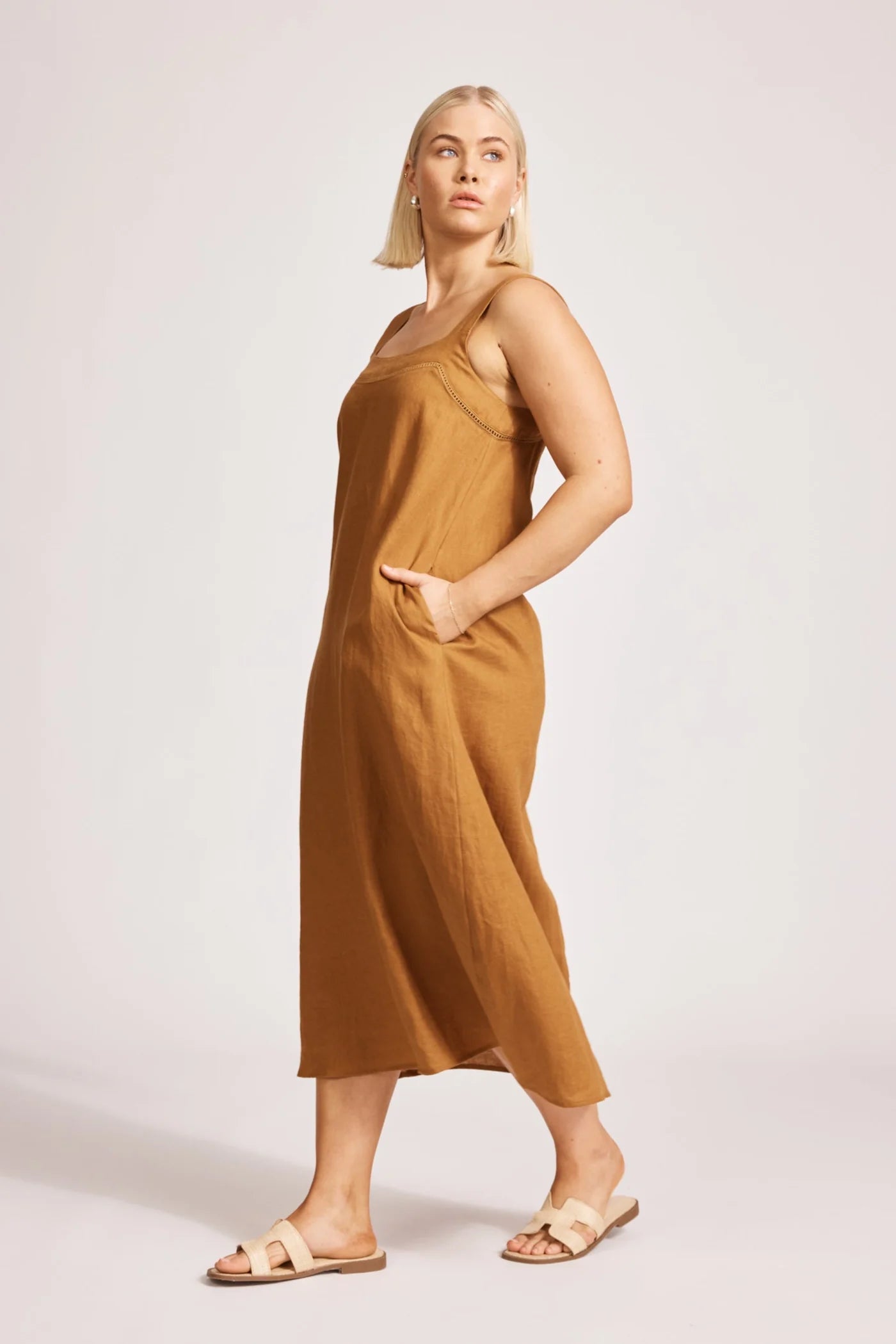 MIRAMAR TANK MAXI DRESS - CARAMEL by eb&ive