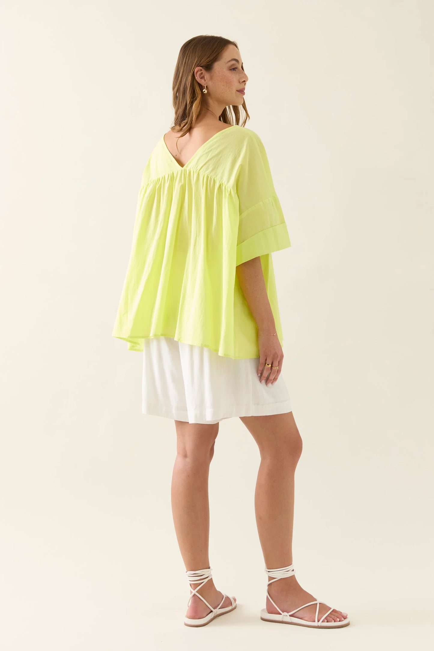 Aurora Relaxed Top - Pomelo by IsleOfMine