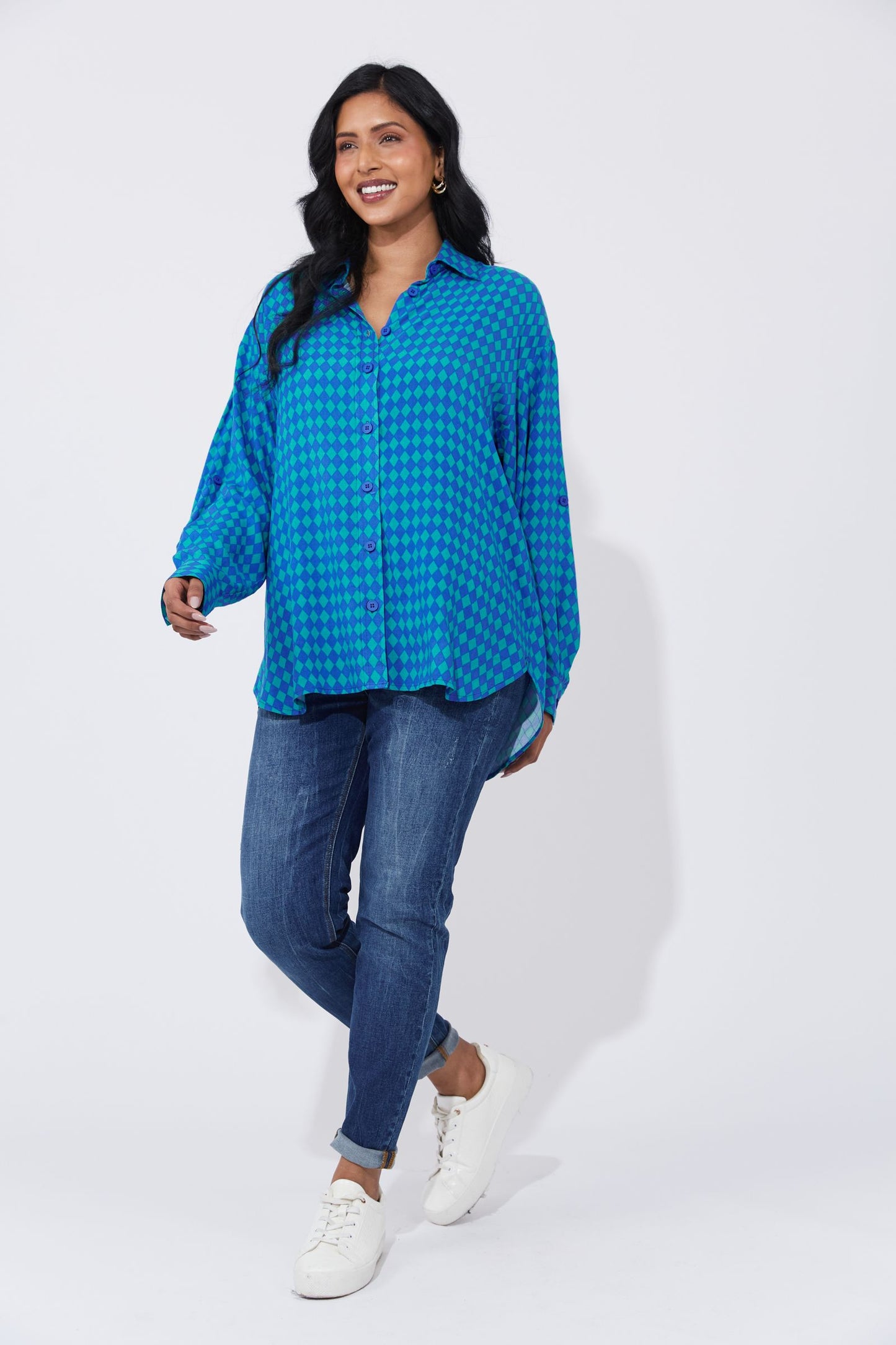 Casablanca Shirt - Blue/Oasis by Haven