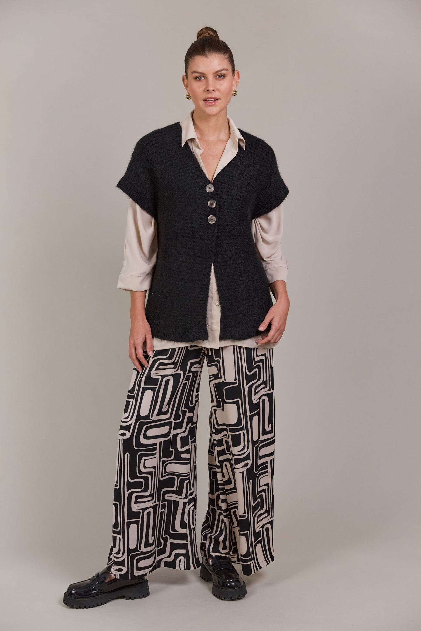 Folio Button Vest - 2 Colours by eb&ive