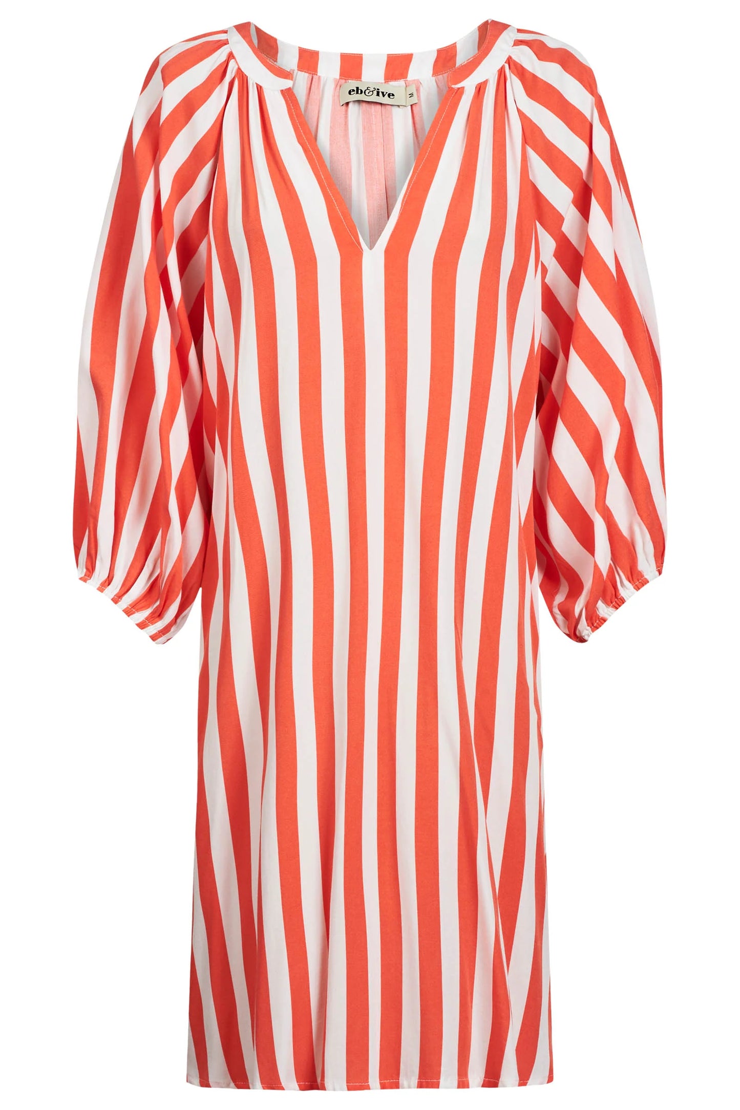 TREVILLE STRIPE DRESS - CORAL by eb&ive