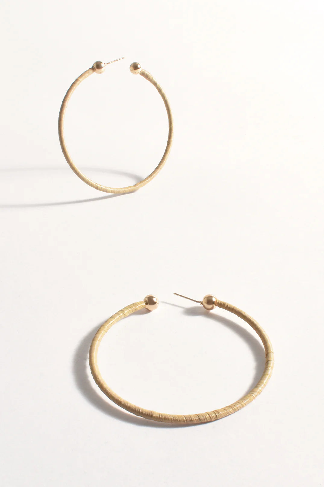 Wrapped Hoop Earrings by Adorne 3 colours available