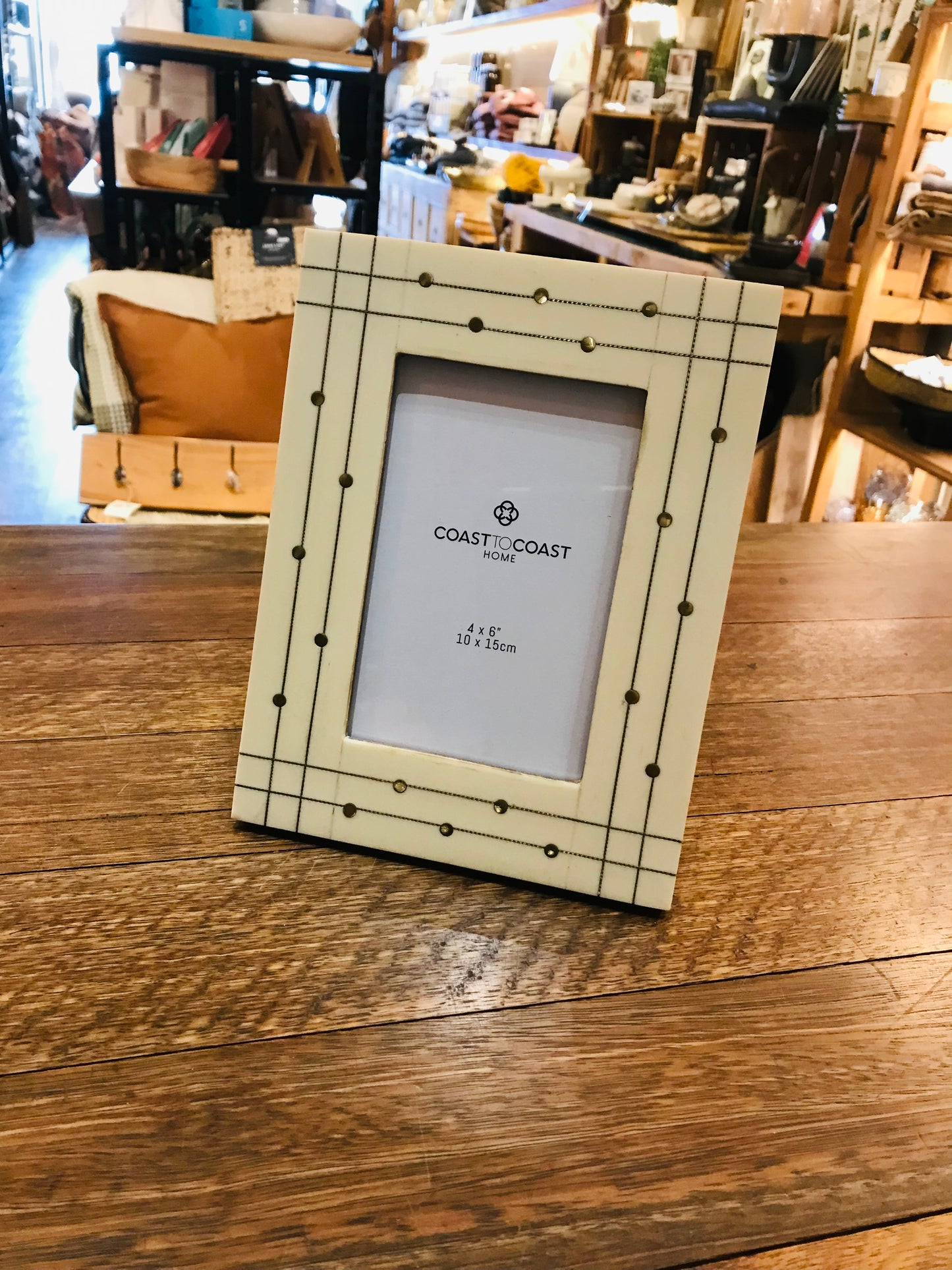 Hayden Resin & Brass Photo Frame 4x6