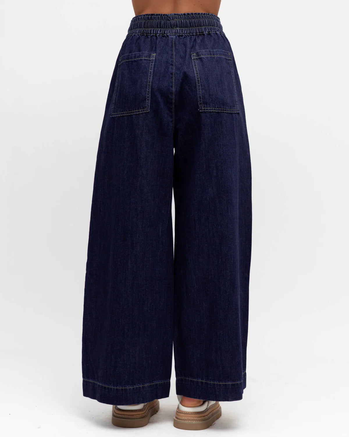 Mid Wash Wide Leg Jeans by Love The Label - 2 Colours