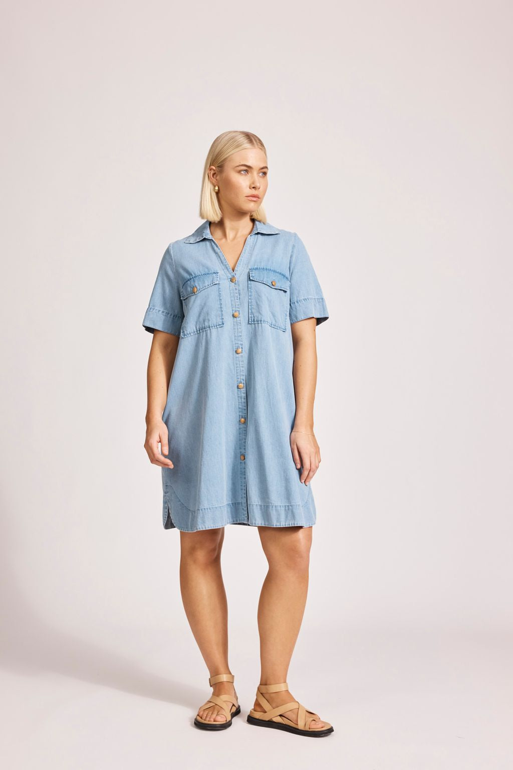 MELENIA DENIM SHIRT DRESS - DENIM by eb&ive