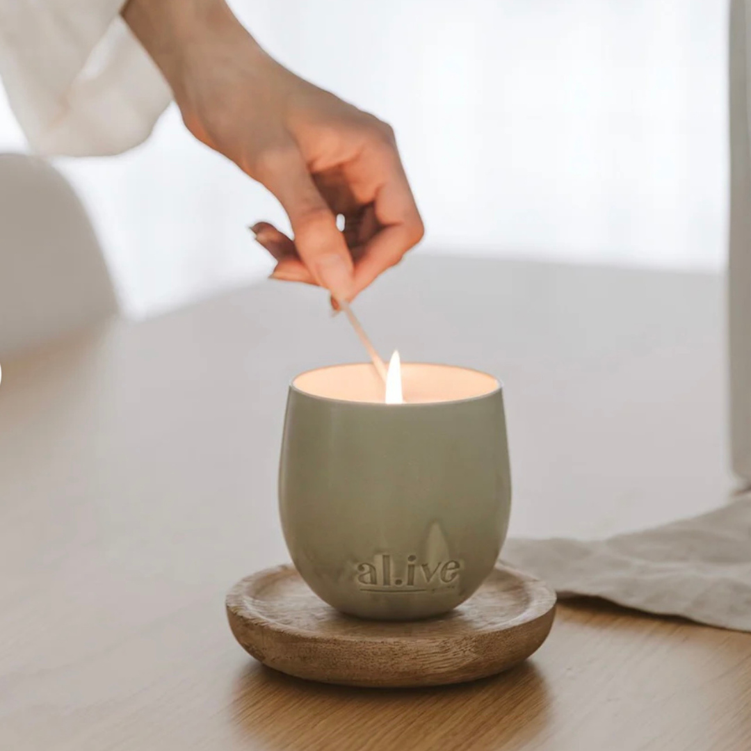 Alive Body Blackcurrant & Caribbean Wood Soy Candle