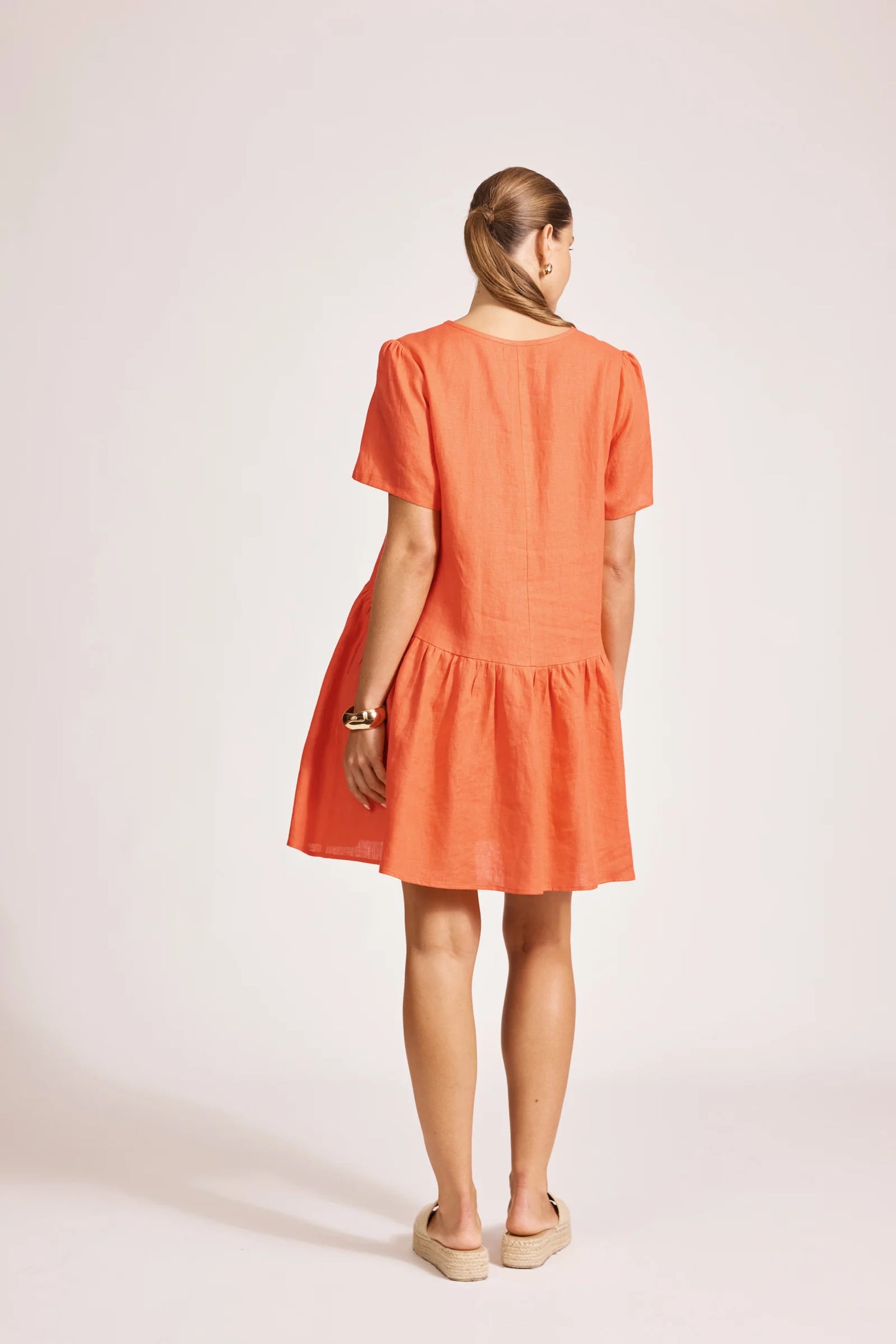 MIRAMAR MIDI DRESS - CORAL by eb&ive