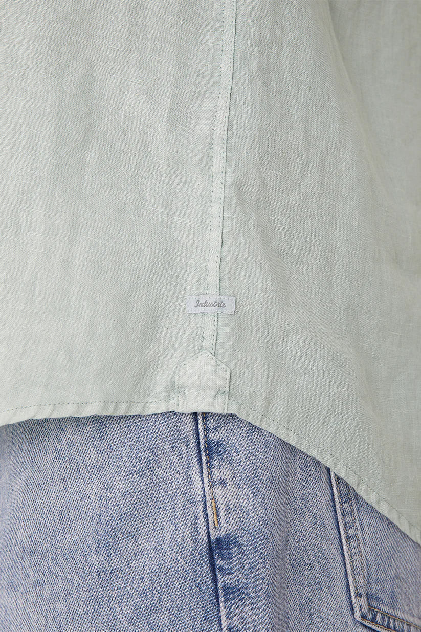 The Tennyson Linen L/S Shirt Jade by Industrie Clothing