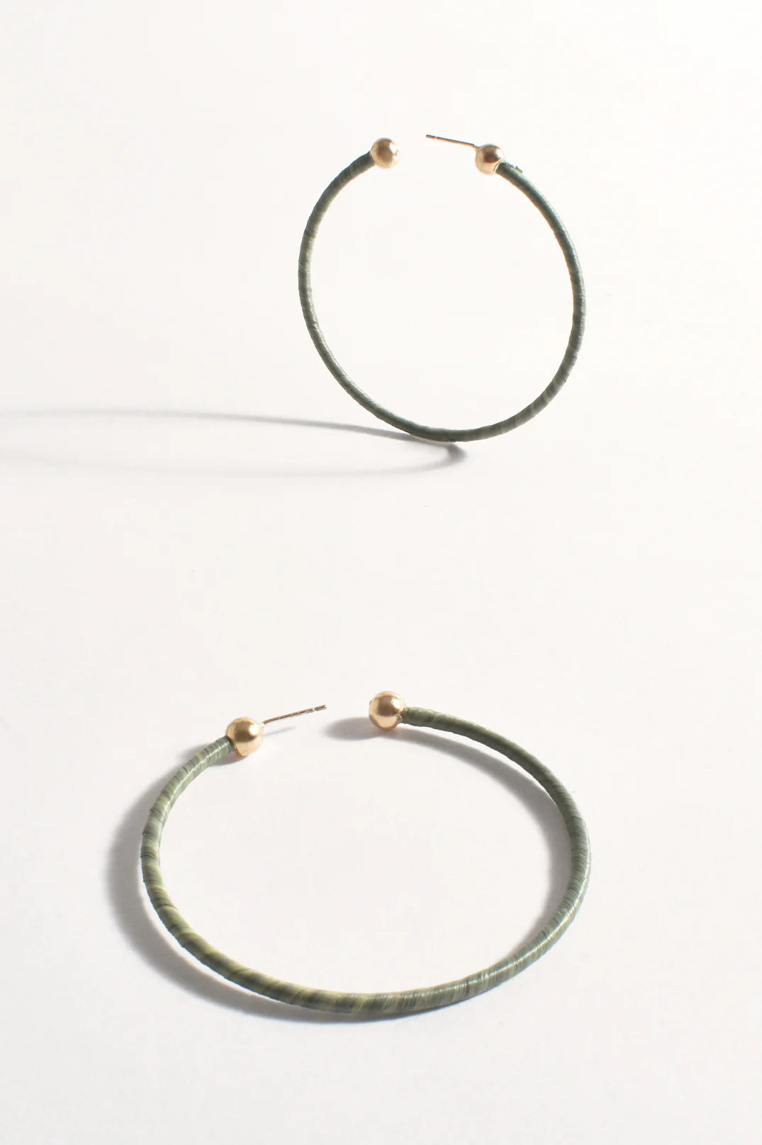 Wrapped Hoop Earrings by Adorne 3 colours available