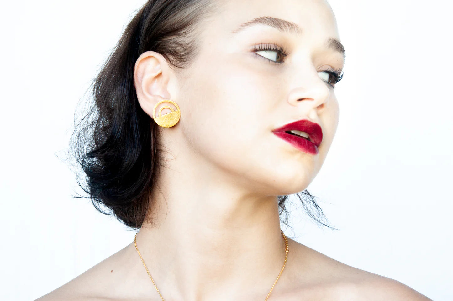 Euro Gold Earrings by Melanie Woods