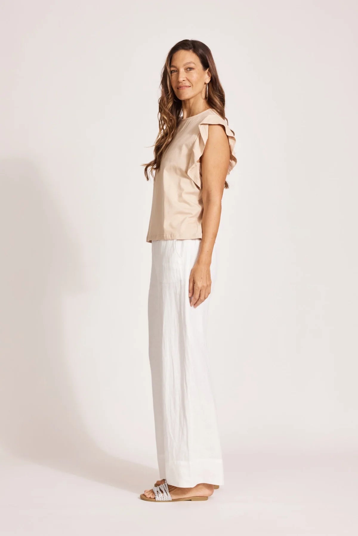 FRANCIA FRILL TANK - STONE by eb&ive