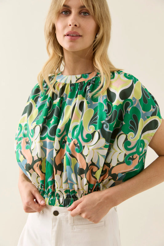 Aurora Reversible Crop Top - Paisley by IsleOfMine