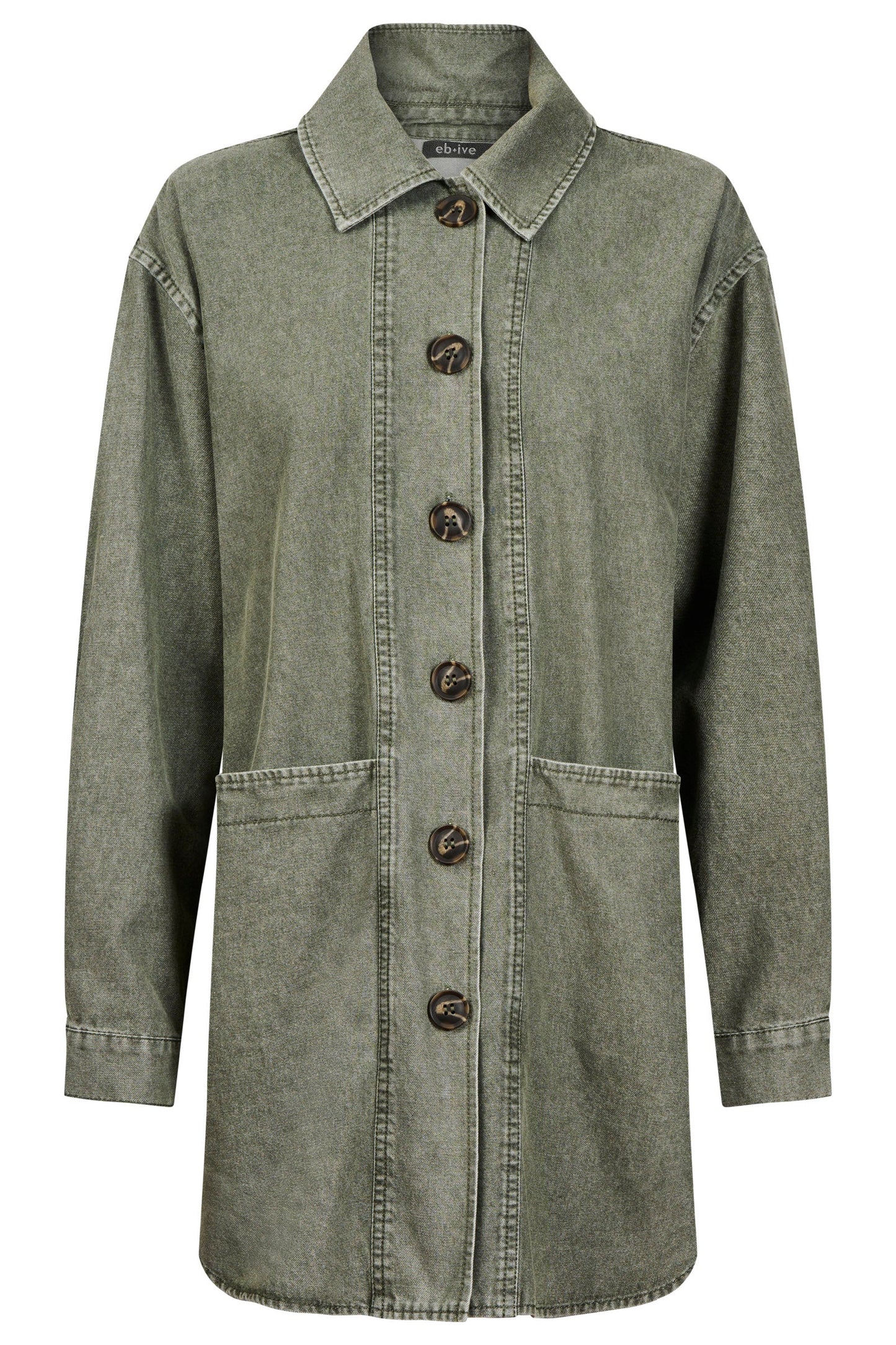 BODHI DENIM JACKET - OLIVE by Eb&ive