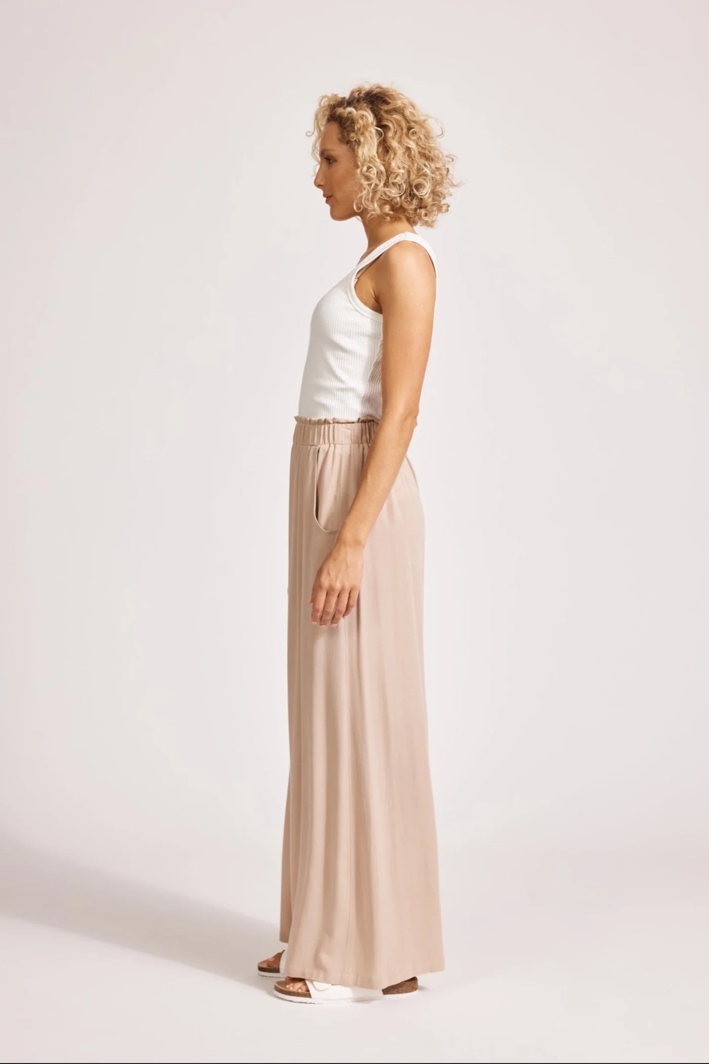 ALEGRIA PALAZZO PANT - STONE by eb&ive