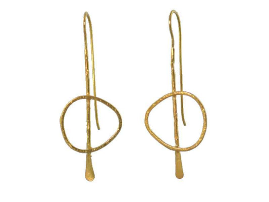 Euro Gold Matisse Hook Earrings by Melanie Woods