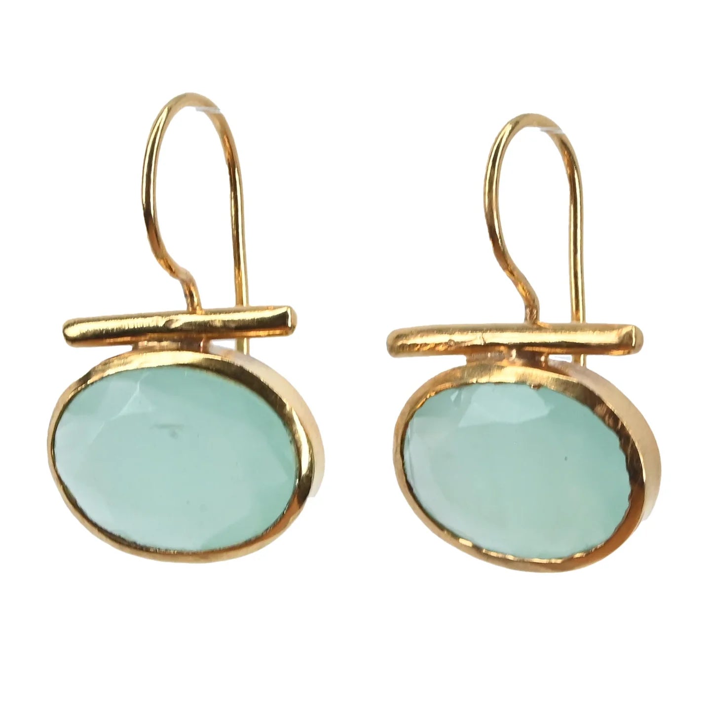 Black Onyx Euro Gold Earrings by Melanie Woods 3 Colours