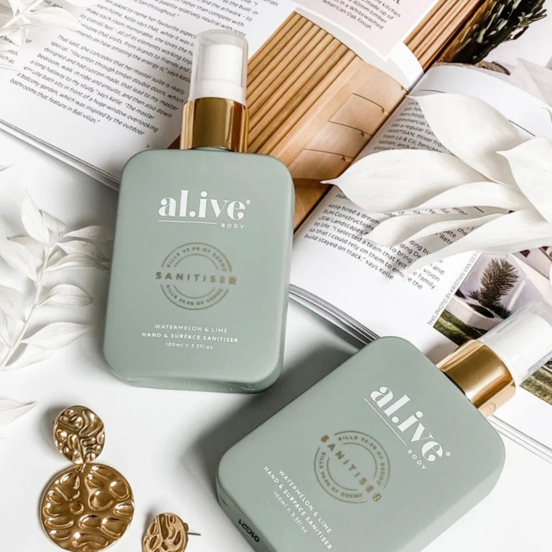 Alive Body Hand & Surface Sanitiser Spray - Watermelon & Lime
