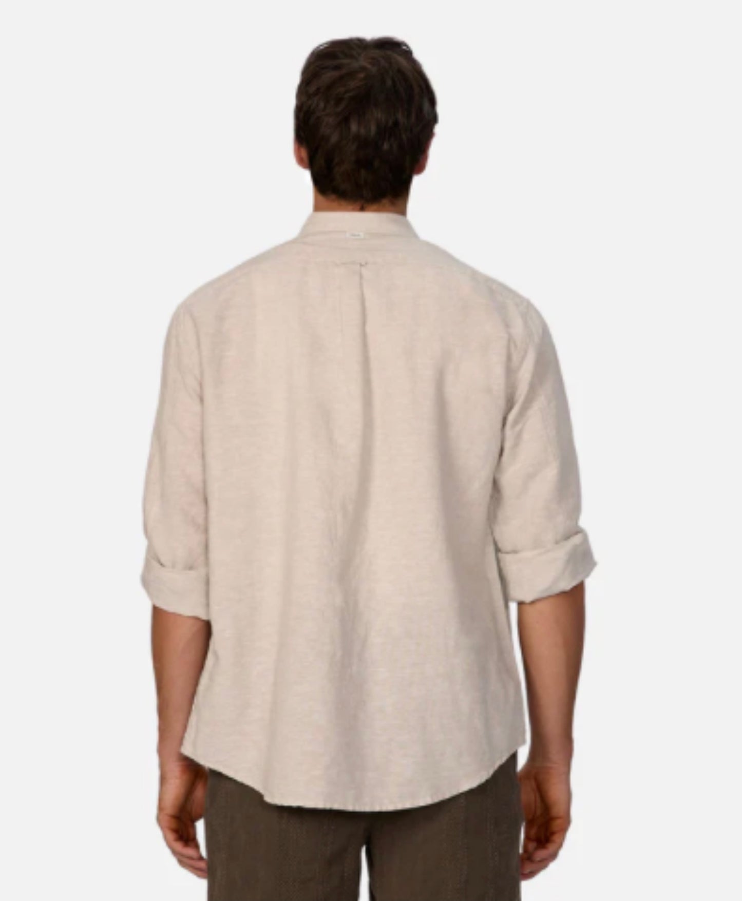 The Tennyson Linen Blend L/S Shirt Oatmeal by Industrie Clothing