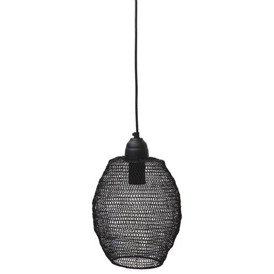 Crochet Lamp - Mini Ball - Black