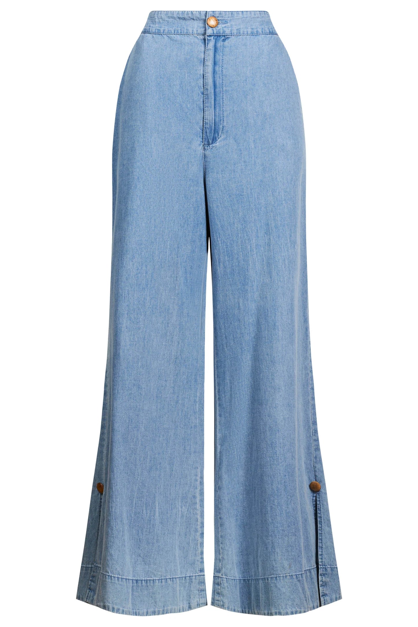 MELENIA DENIM SPLIT PANT - DENIM by eb&ive