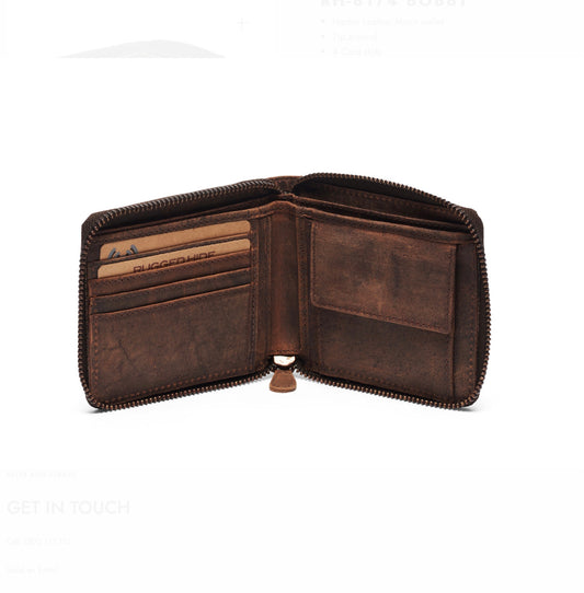 Bobby Men’s Wallet by Rugged Hide - Brown