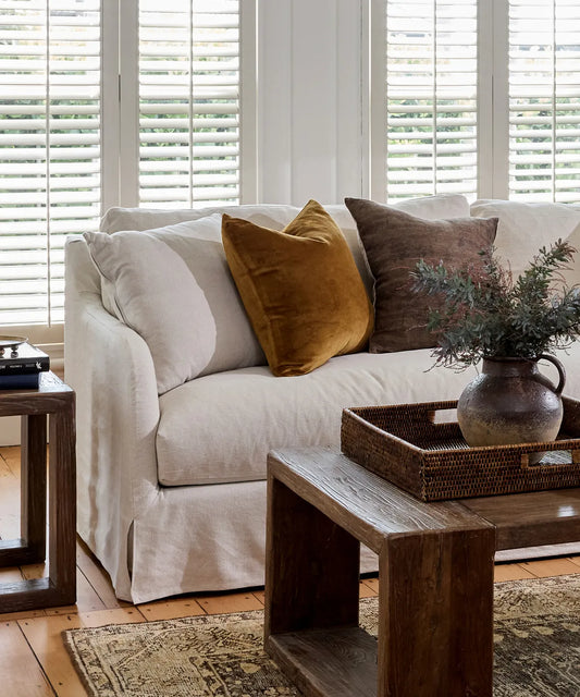 Velvet Cushion- Tobacco