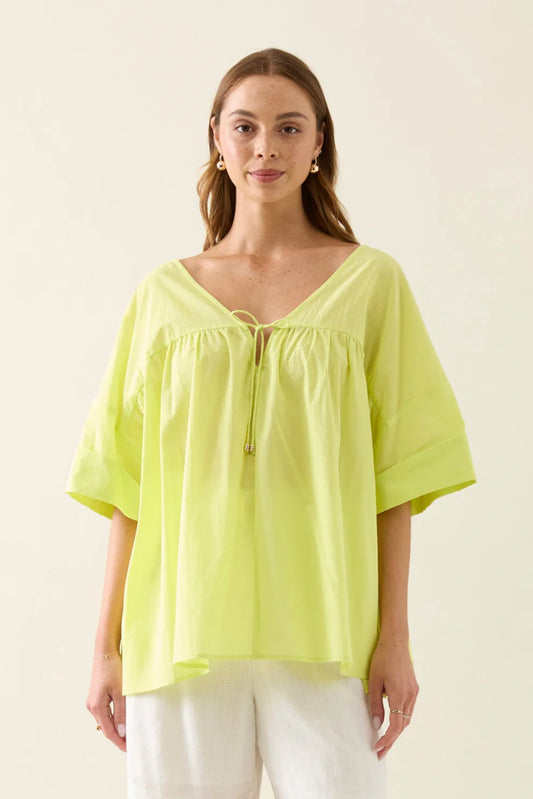 Aurora Relaxed Top - Pomelo by IsleOfMine