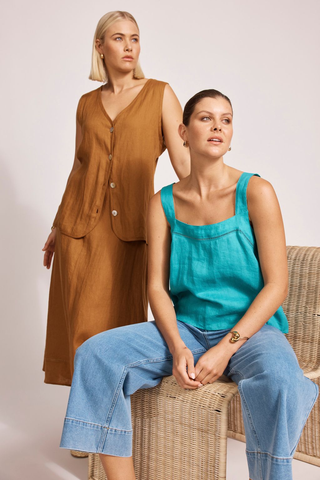 MIRAMAR VEST - CARAMEL by eb&ive