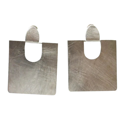 Silver Wash Earrings by Melanie Woods