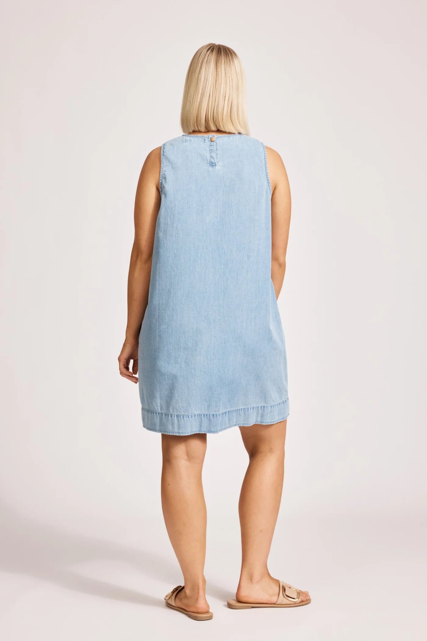 MELENIA DENIM TANK DRESS - DENIM by eb&ive