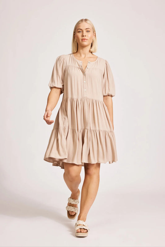 ALEGRIA MIDI DRESS - STONE by eb&ive