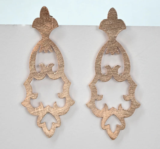 Euro Rose Gold Flock Earrings by Melanie Woods