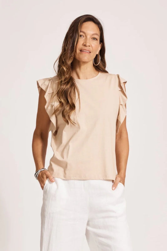 FRANCIA FRILL TANK - STONE by eb&ive