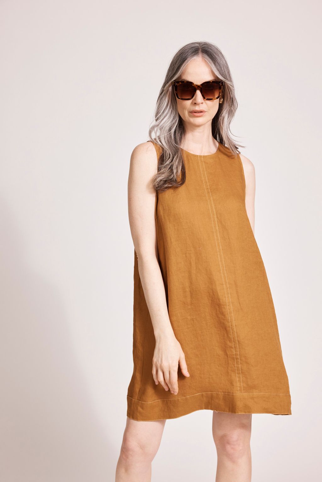 MIRAMAR TANK DRESS - CARAMEL by eb&ive