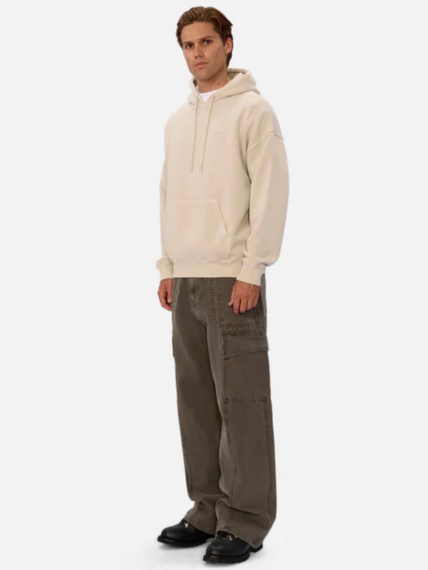 The Del Sur Washed Hoodie by Industrie Clothing - Grain
