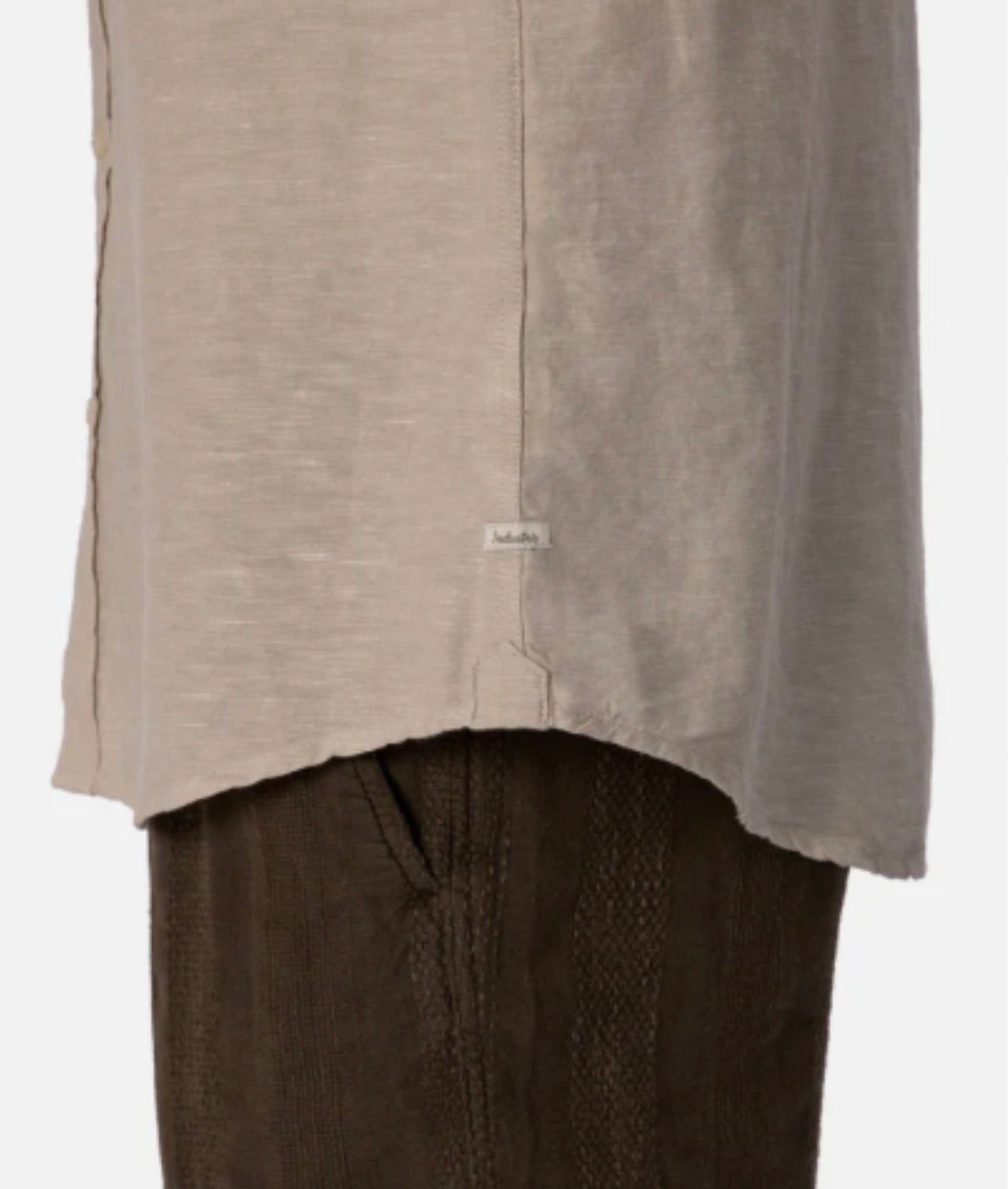 The Tennyson Linen Blend L/S Shirt Oatmeal by Industrie Clothing