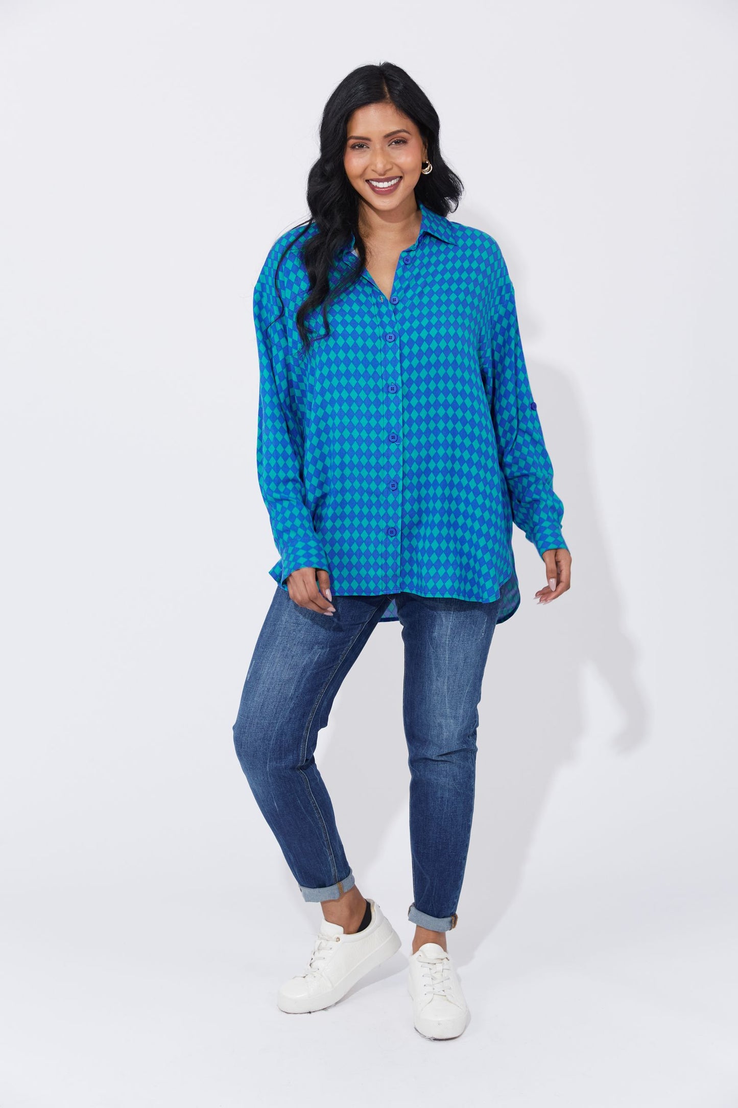 Casablanca Shirt - Blue/Oasis by Haven